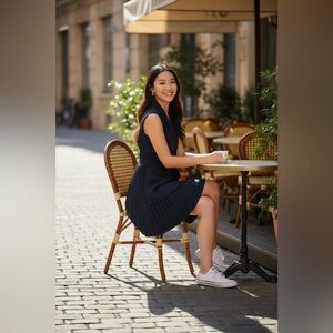 Commense Midnight Blazer Dress with Belt